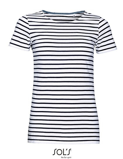 SOL´S - Women´s Round Neck Striped T-Shirt Miles